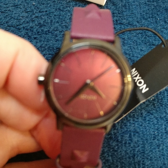 NWT NIXON Kenzie Leather Watch "Skinny Bitch" - Picture 5 of 8